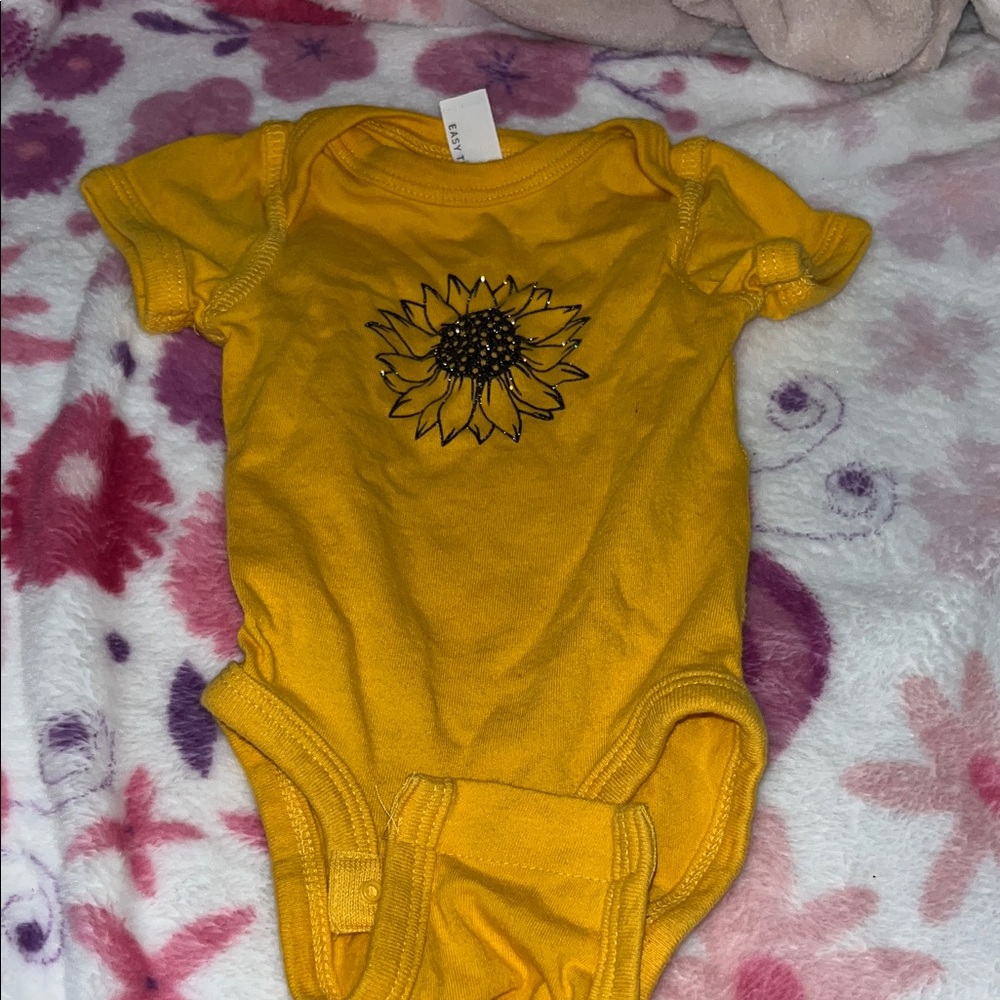 Rabbit Skins Golden Sunflower Bodysuit